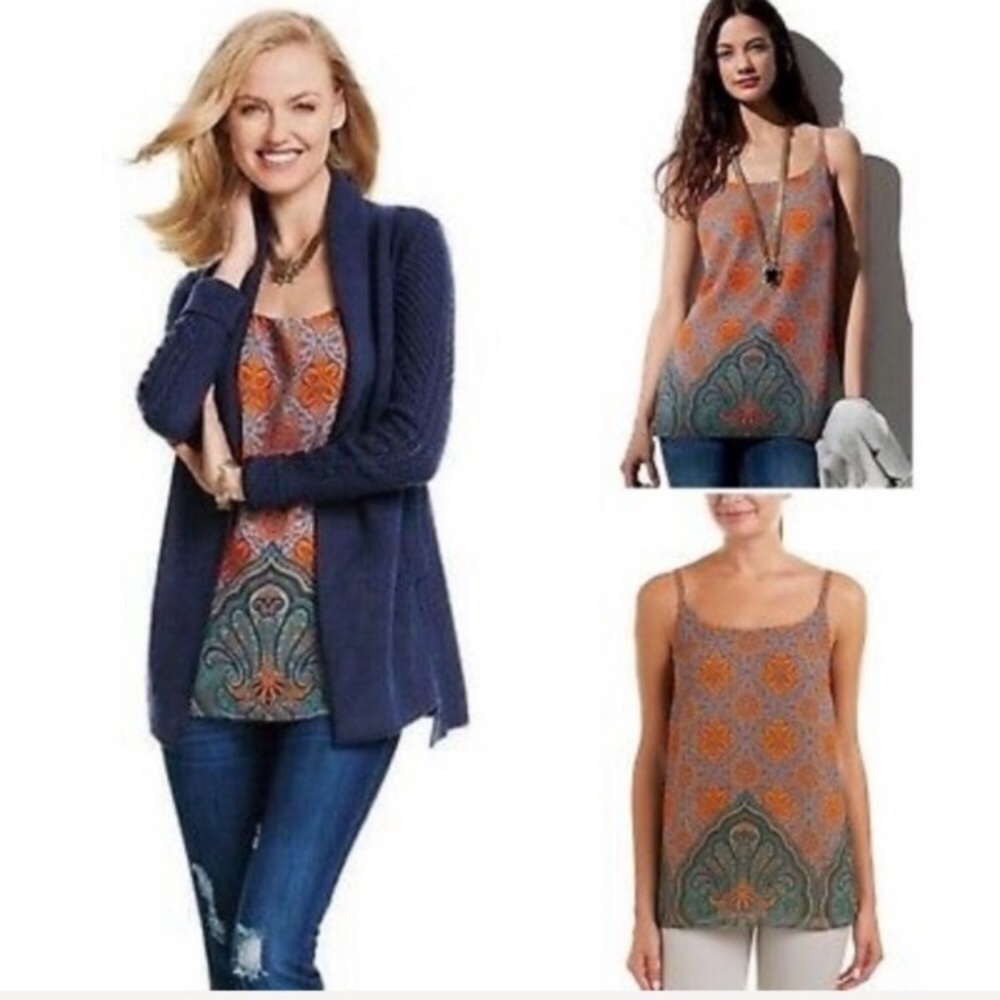 Cabi Arabesque Cami Boho Tank